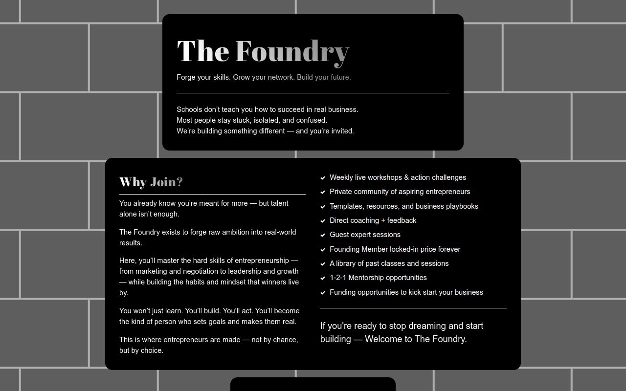 Carrd profile picture for @foundry